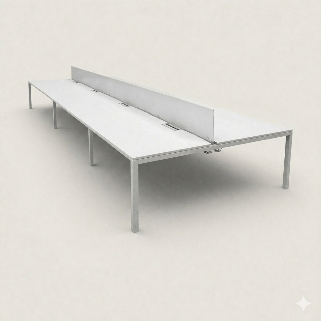 Dynamobel: Bureaubank 6-voudig 4800 x 1600 - Gerenoveerd