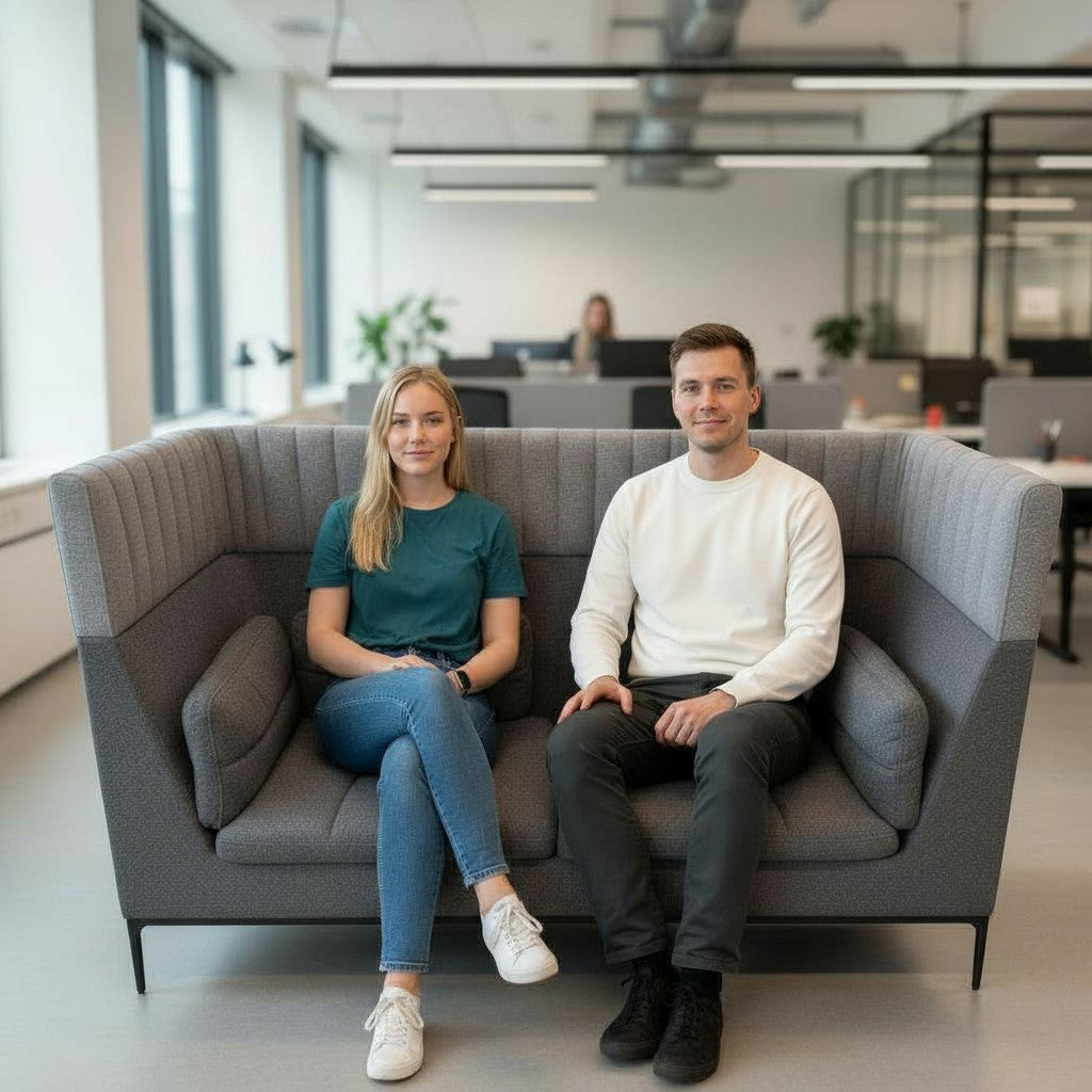 <tc>Allermuir</tc>: Haven Solo Pod in grijs/roze stof - Gereviseerd