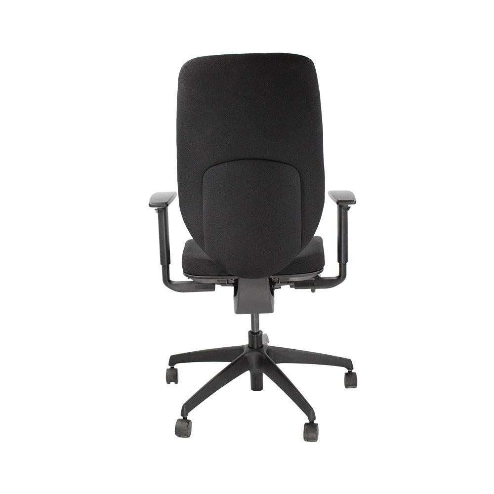 <tc>Boss Design</tc>: Key Task Chair - Nieuwe zwarte stof - Gereviseerd