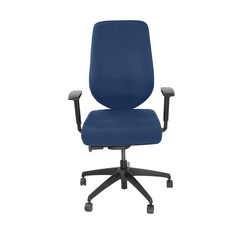 <tc>Boss Design</tc>: Key Task Chair - Nieuwe blauwe stof - Gereviseerd
