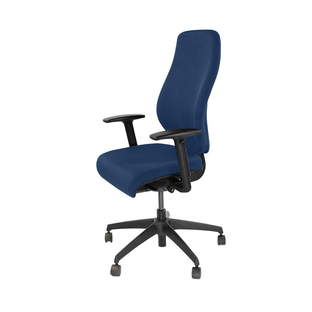 <tc>Boss Design</tc>: Key Task Chair - Nieuwe blauwe stof - Gereviseerd