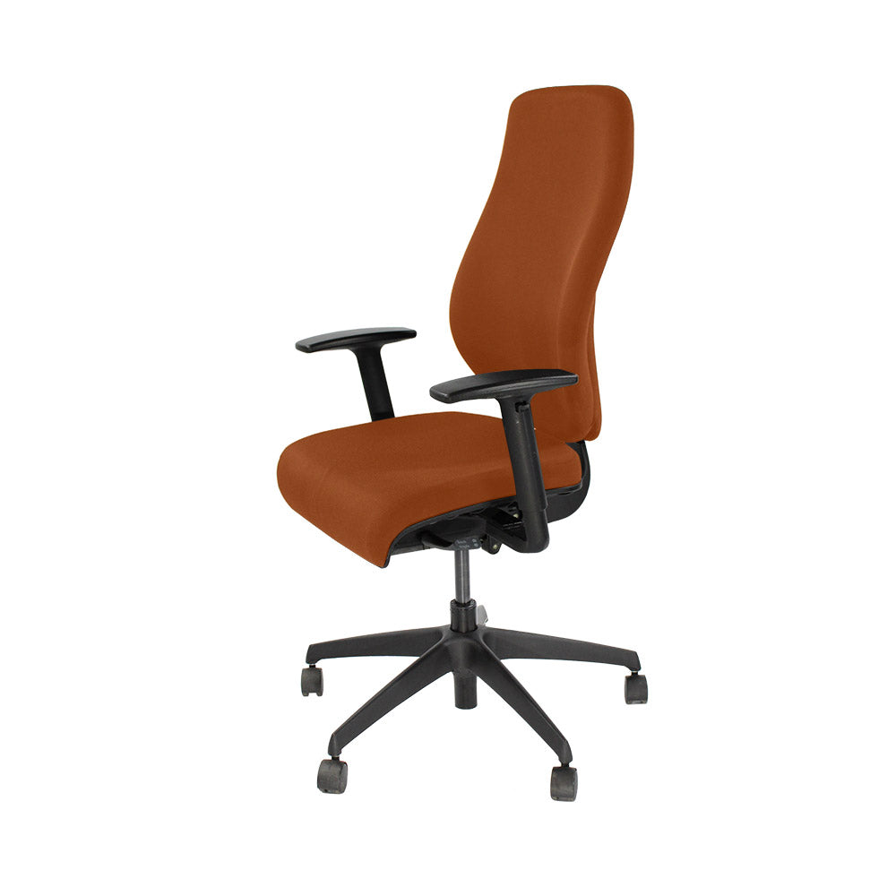 <tc>Boss Design</tc>: Key Task Chair - Nieuw bruin leer - Gereviseerd