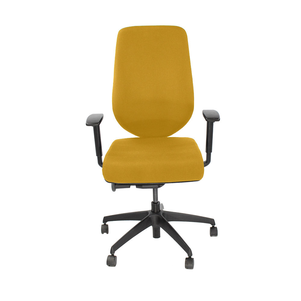 <tc>Boss Design</tc>: Key Task Chair - Nieuwe gele stof - Gereviseerd