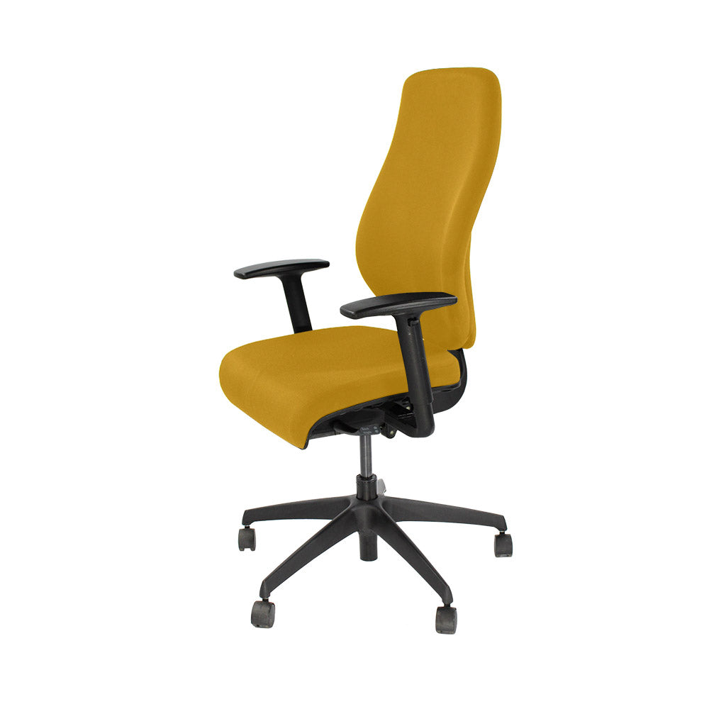 <tc>Boss Design</tc>: Key Task Chair - Nieuwe gele stof - Gereviseerd