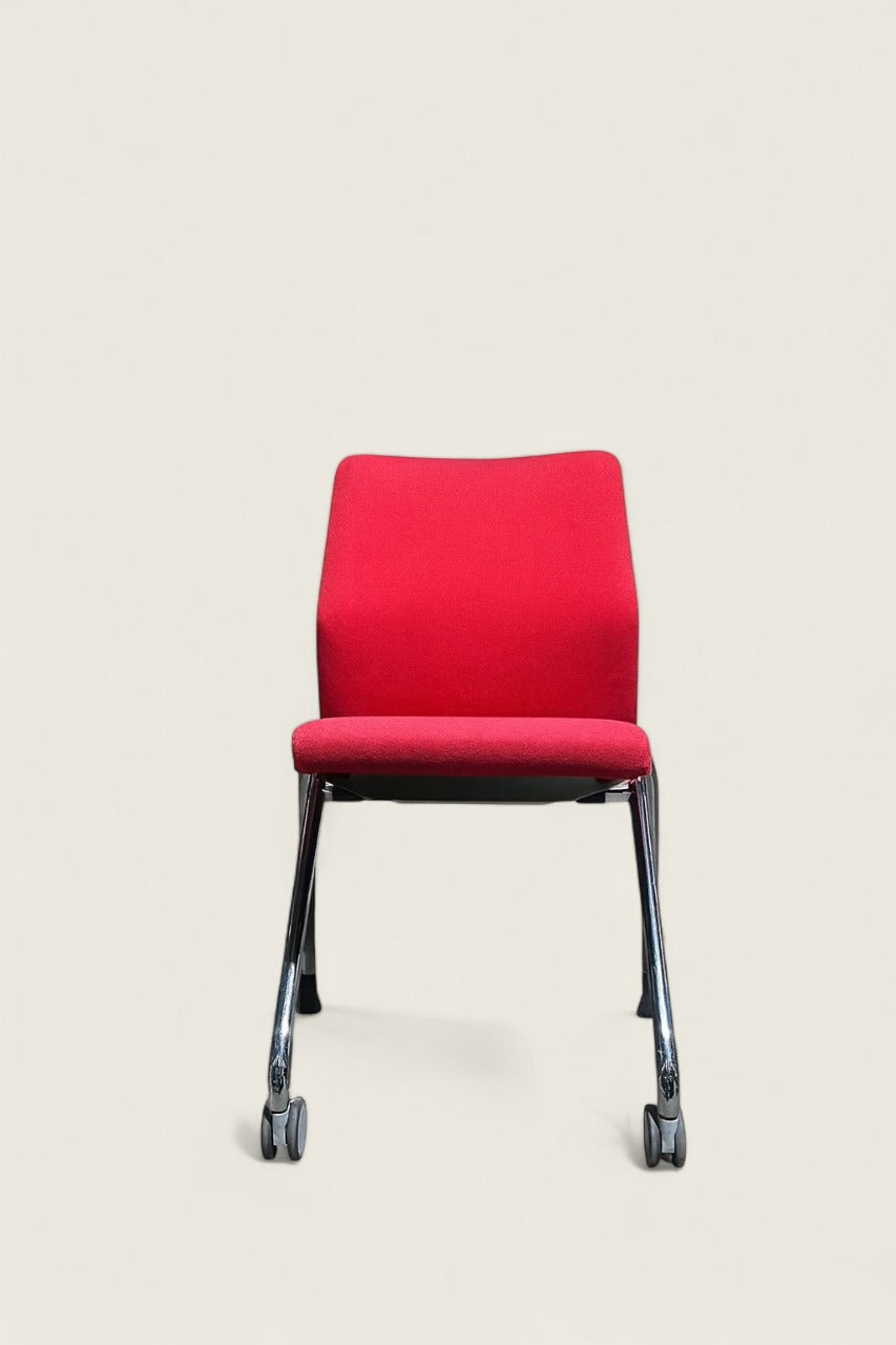 Boss: Red Visitors/Meeting chair - Refurbished