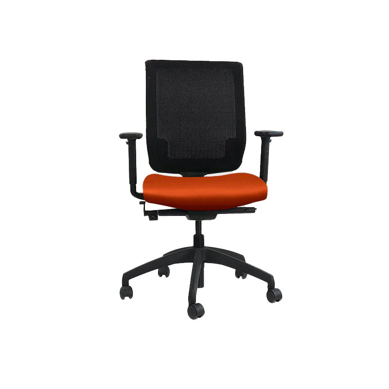 Connection: MY Task Chair in Tan Leather - Refurbished