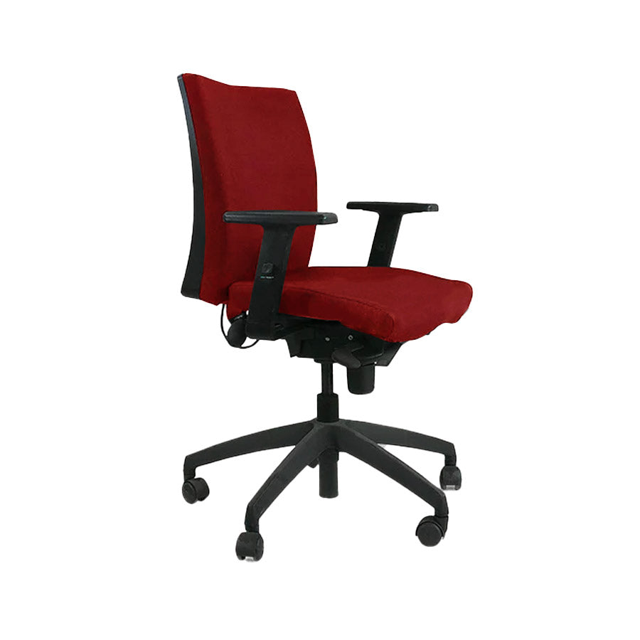 Connection: Team Task Chair in Red Fabric - Refurbished