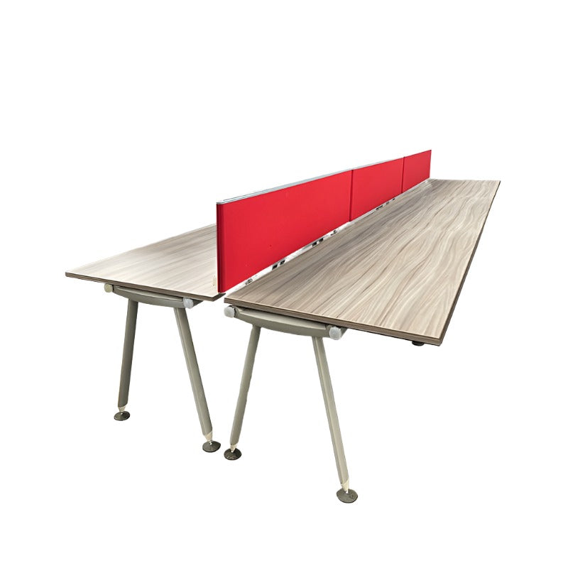 <tc>Herman Miller</tc>: <tc>Abak</tc> Ovale bank met 6 bureaus - Gerenoveerd