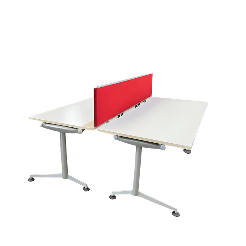 <tc>Herman Miller</tc>: <tc>Abak</tc> T-pootbank met 2 bureaus - Gereviseerd