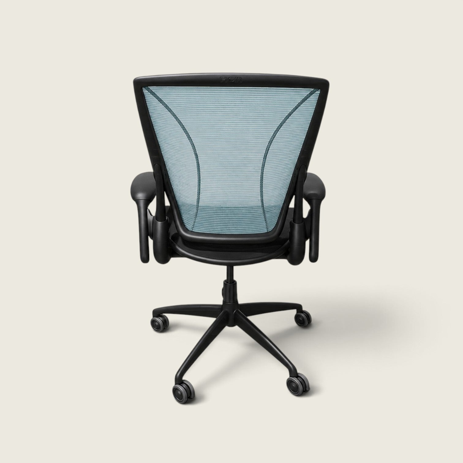 <tc>Humanscale</tc>: <tc>Diffrient World</tc> Bureaustoel in groen gaas - gerenoveerd
