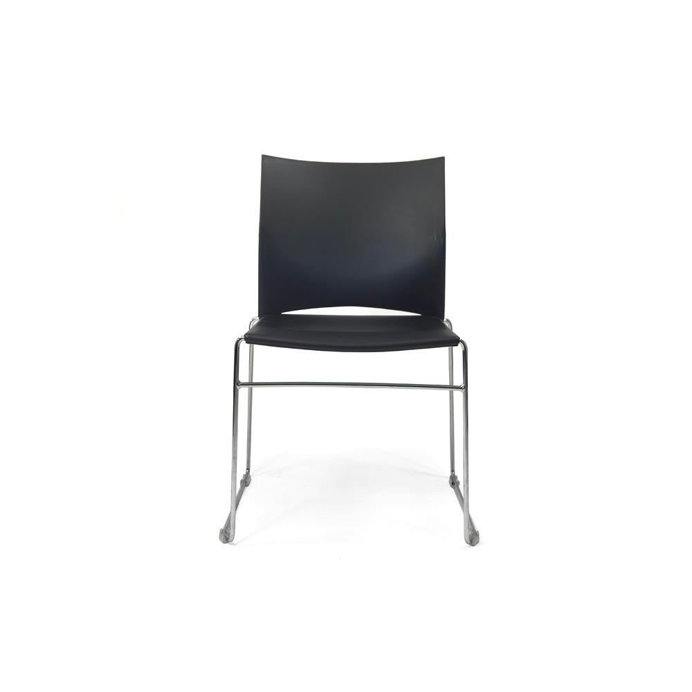 Herman Miller: Pronta Stacking Chair in Black - Refurbished