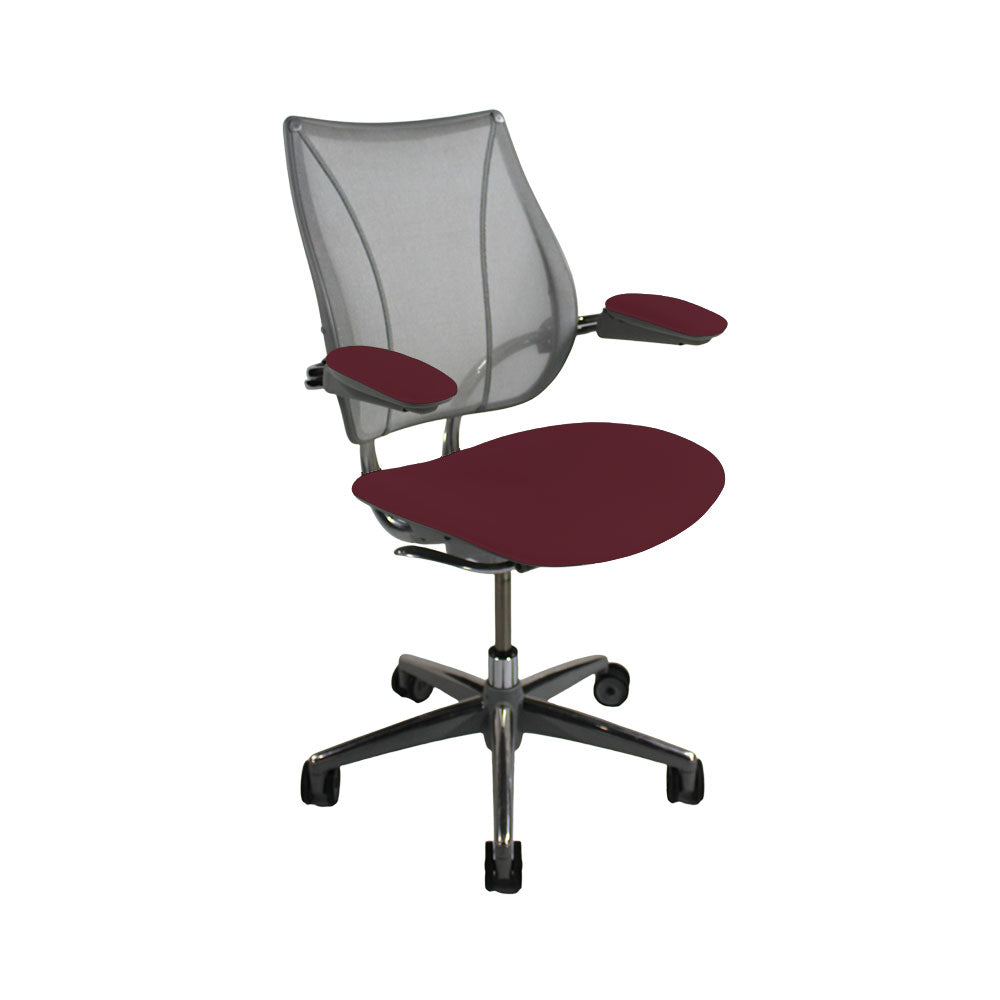 Humanscale: Liberty Task Chair in Burgundy Leather - Refurbished