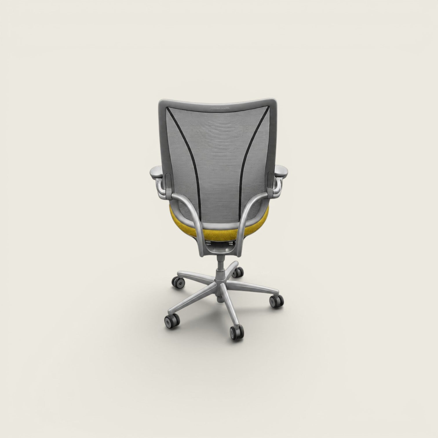 <tc>Humanscale</tc>: <tc>Liberty</tc> Bureaustoel in zwarte stof - gerenoveerd