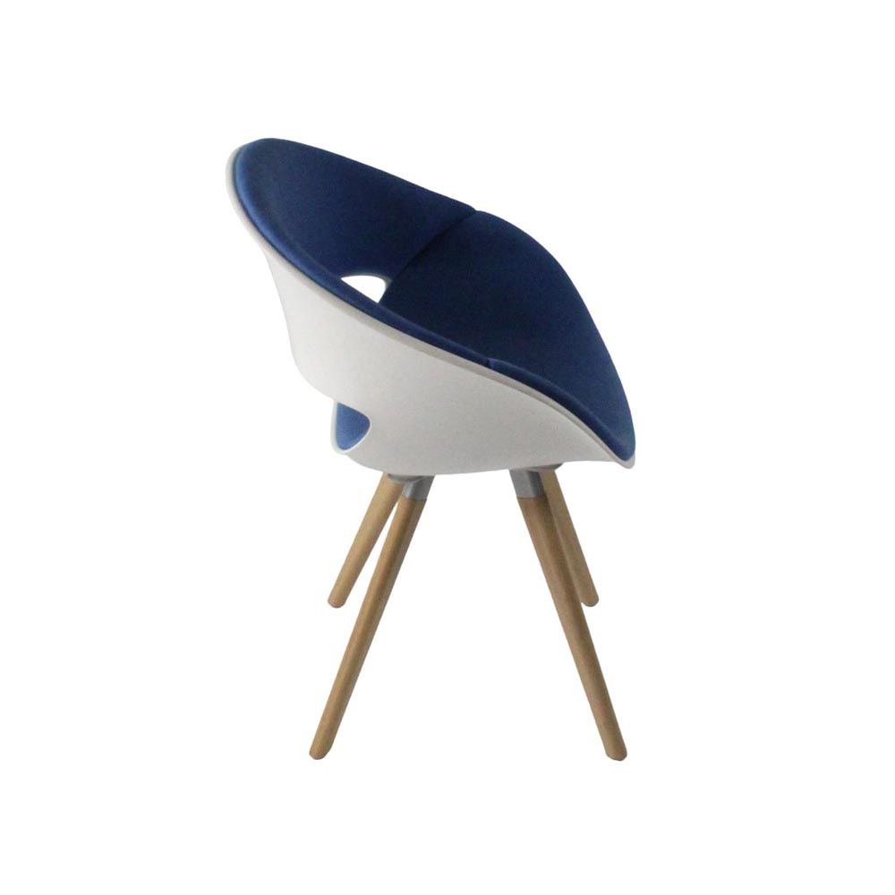 <tc>Kusch & Co</tc>: Volpino 8240 fauteuil - blauw & wit