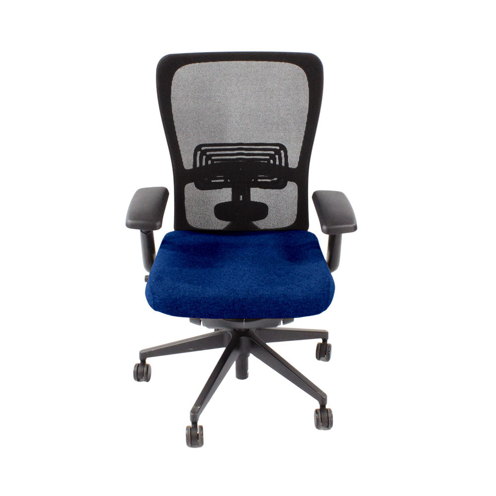 Haworth: Zody Comforto 89 Task Chair in Blue Fabric/Black Frame - Refurbished