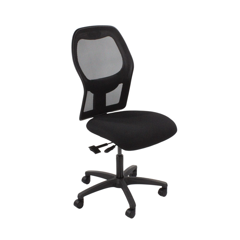 Ahrend: 160 Type Task Chair in Black Fabric Without Arms - Refurbished