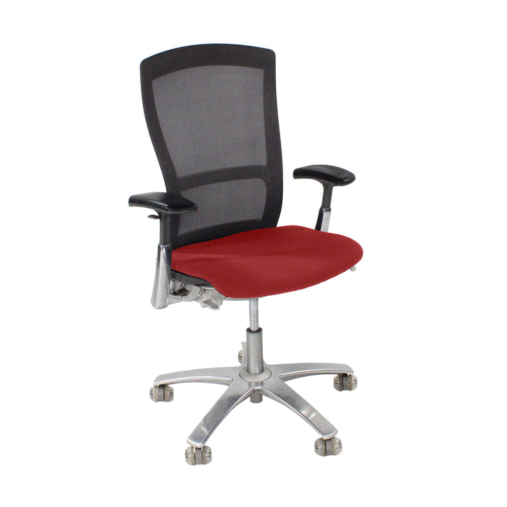 Knoll: Life Task Chair in Red Fabric - Refurbished