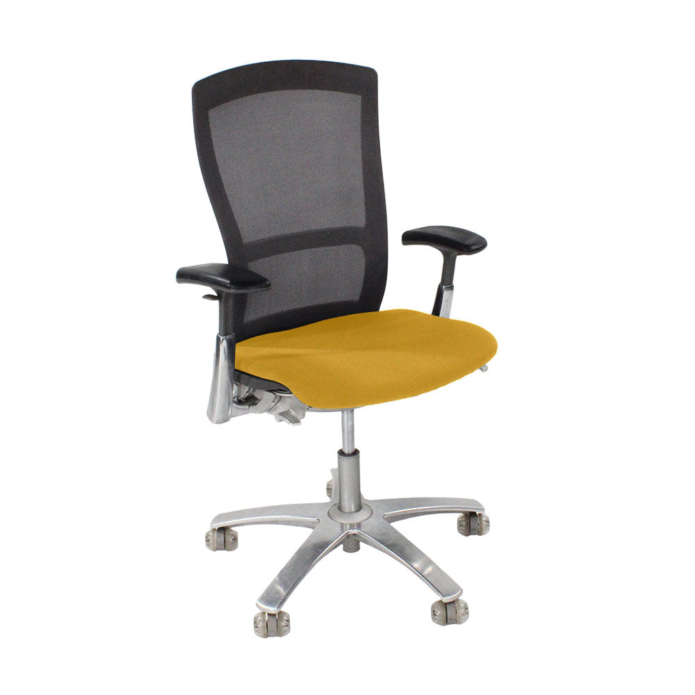 Knoll: Life Task Chair in Yellow Fabric - Refurbished