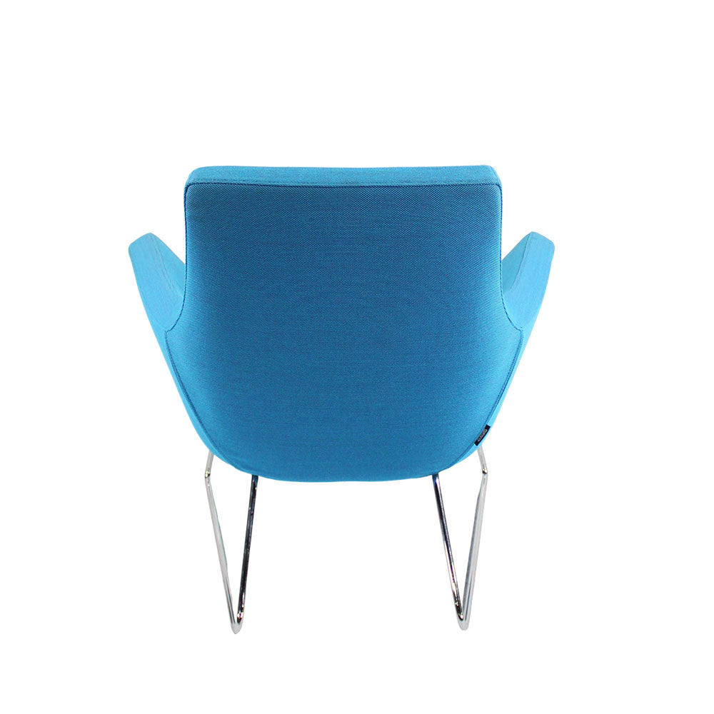 <tc>Swedese</tc>: Happy Easy Chair in blauwe stof - Gereviseerd