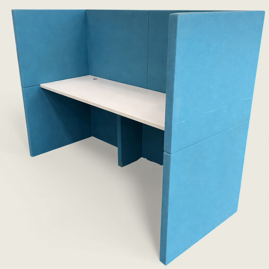 KI: Back to Back High Back Booth Workstation - Refurbished