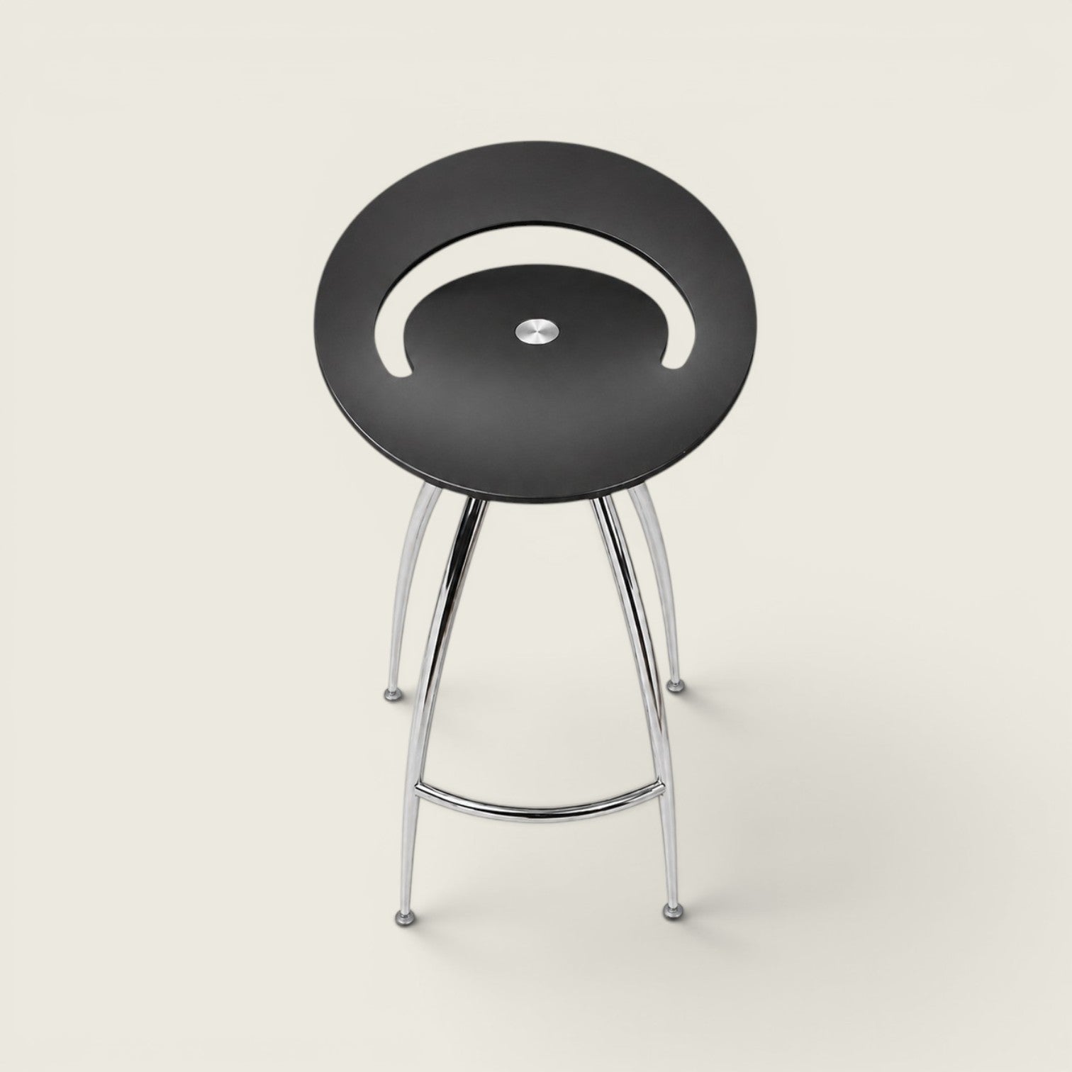 Lyra: Stool in a Black Metal Finish - Refurbished