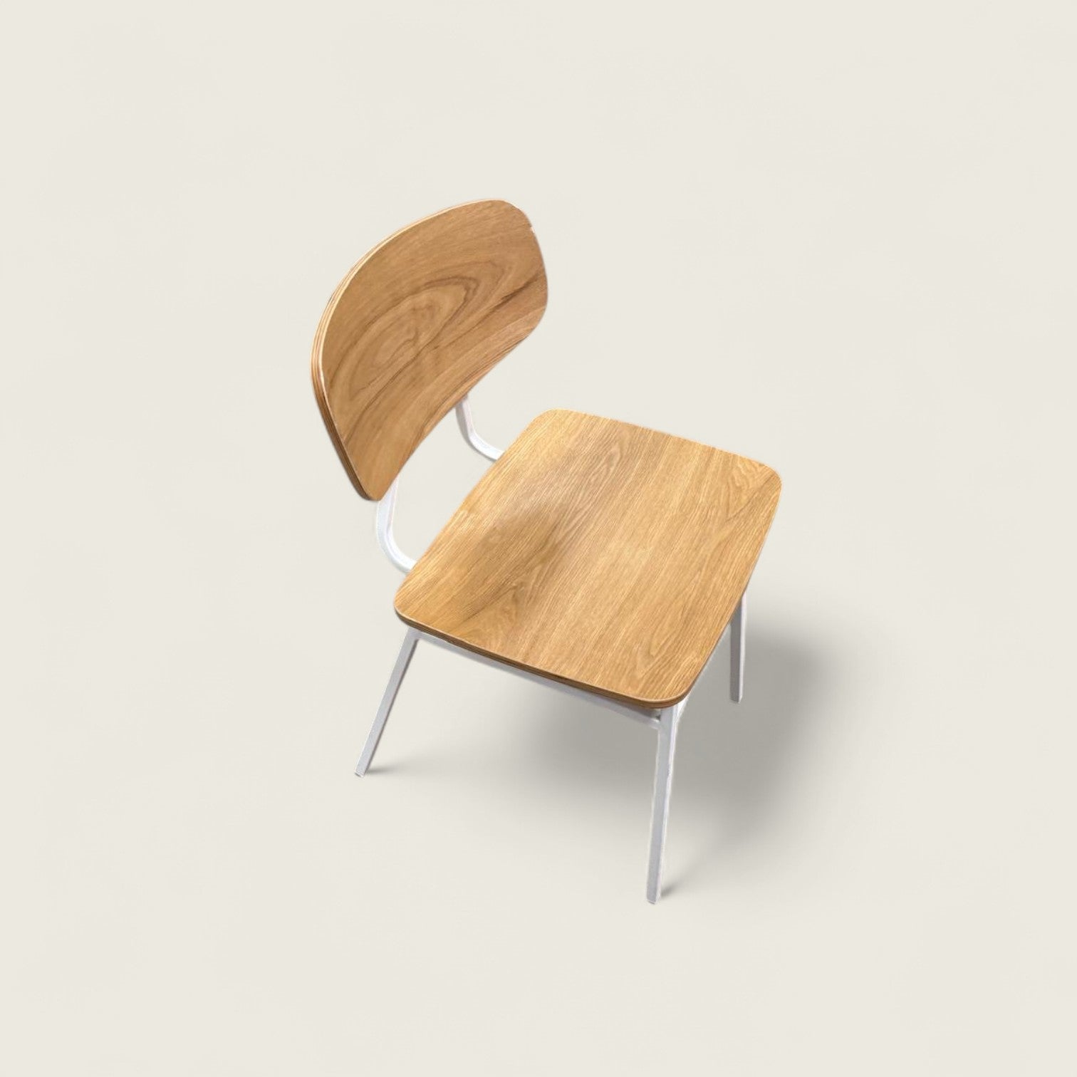 New Design Group: Natural Wood Florence Canteen Chair - Refurbished