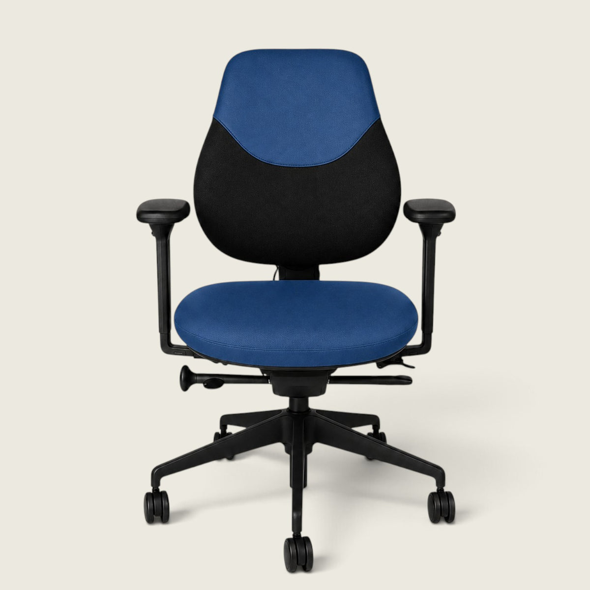 <tc>OrangeBox</tc>Flo bureaustoel in blauwe stof - gereviseerd