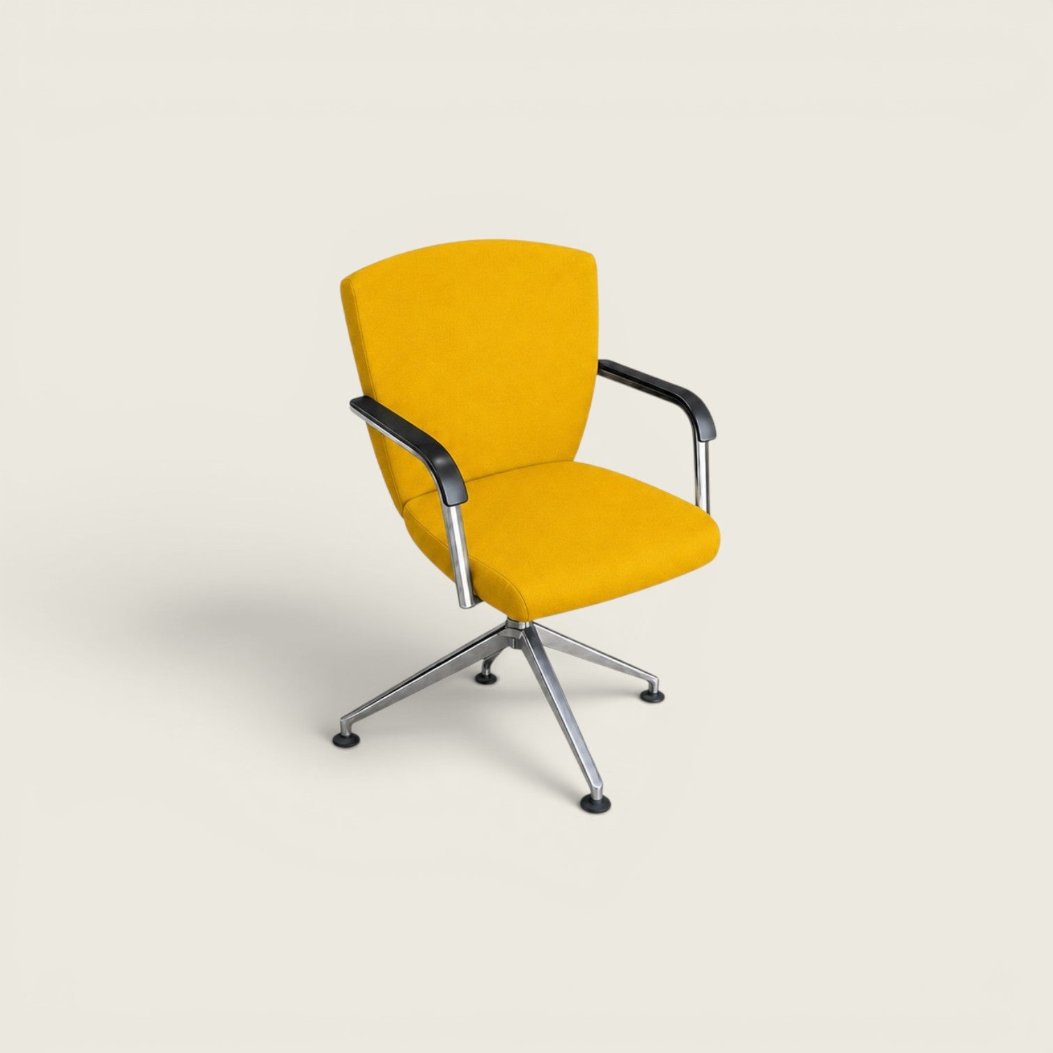 Pledge: Conference/Meeting Chair in Yellow Fabric - Refurbished