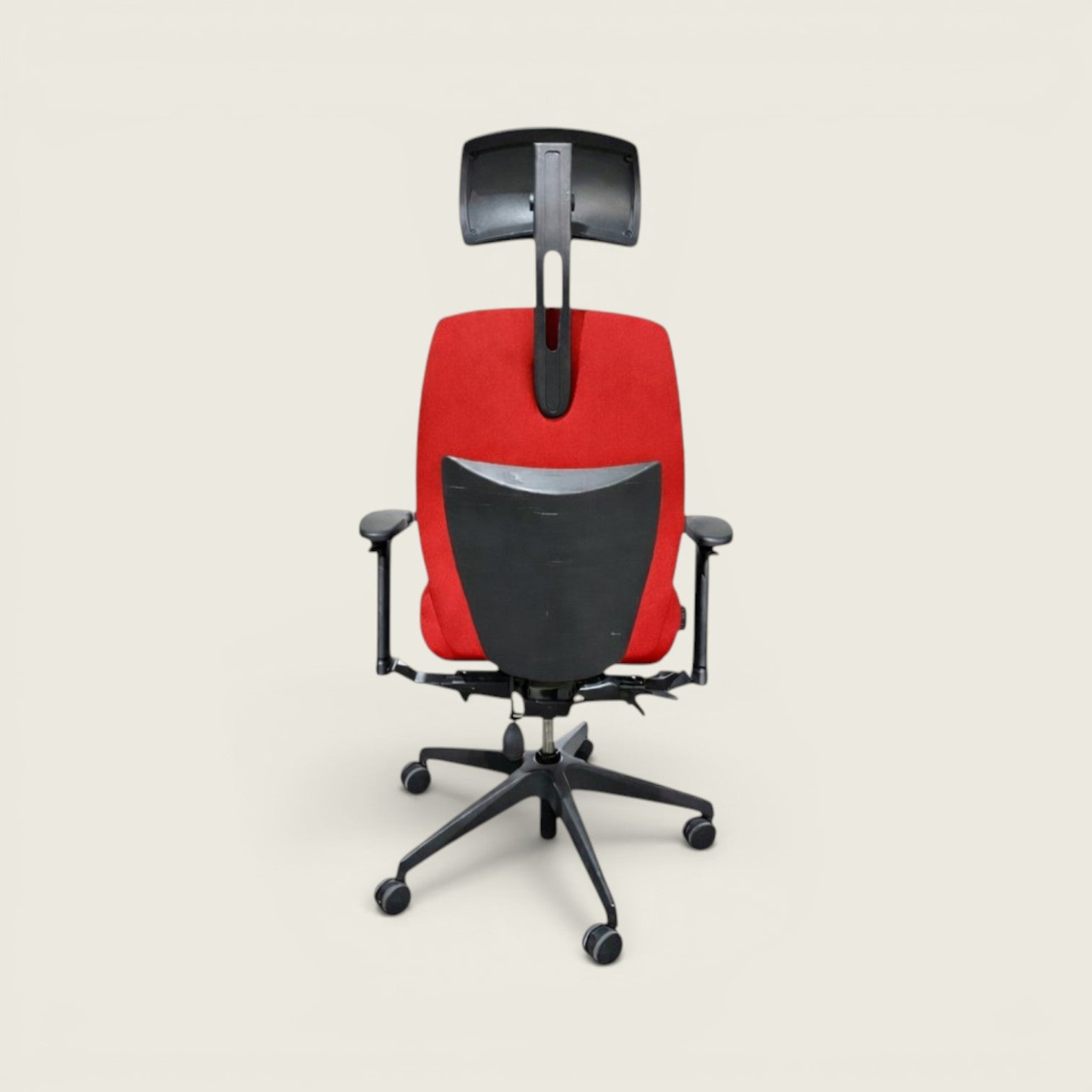 Posturite: Positiv Plus High Back with Headrest In Red - Refurbished