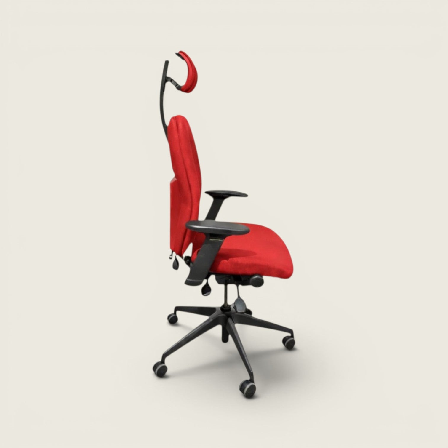 Posturite: Positiv Plus High Back with Headrest In Red - Refurbished