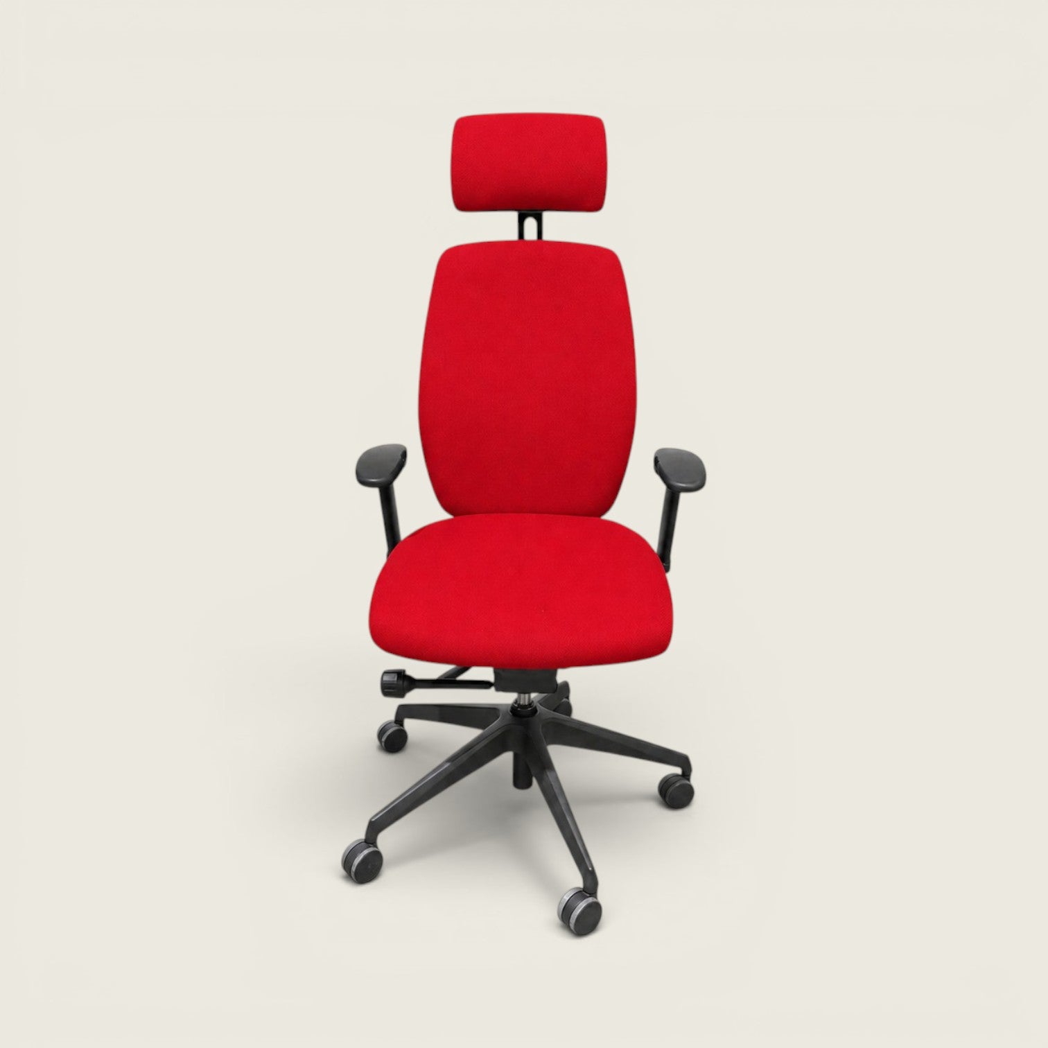 Posturite: Positiv Plus High Back with Headrest In Red - Refurbished
