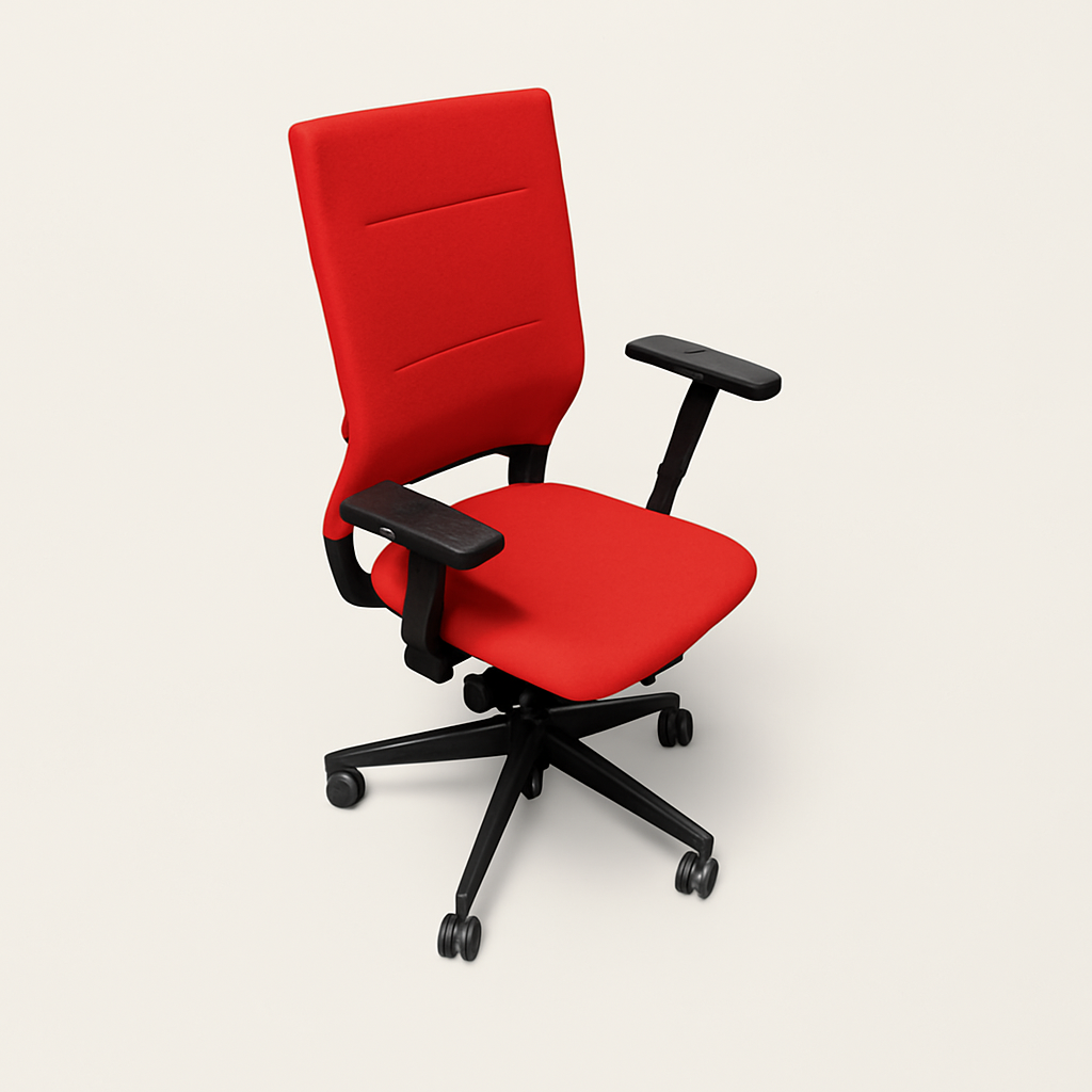 Sedus: Quarterback Task Chair in Red Fabric - Refurbished
