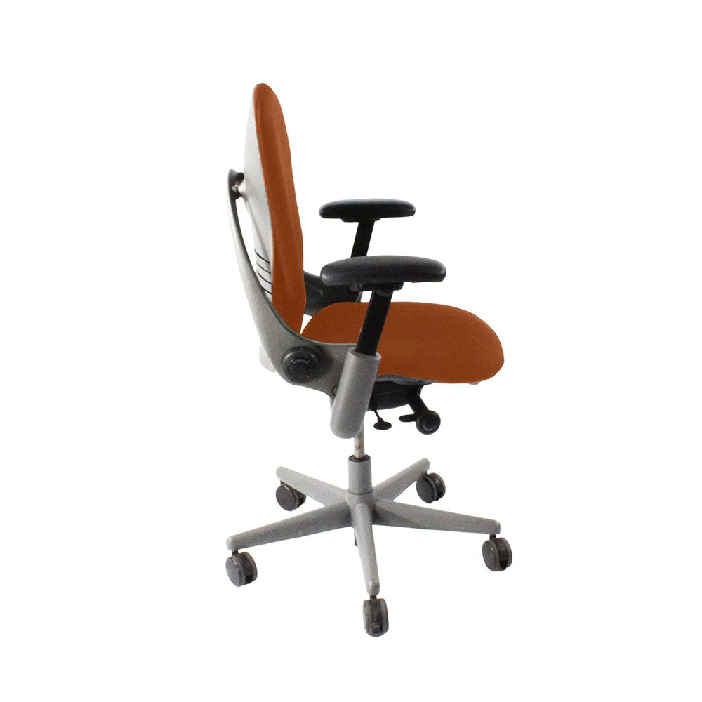Steelcase: Leap V1 Office Chair - Grey Frame/Tan Leather - Refurbished