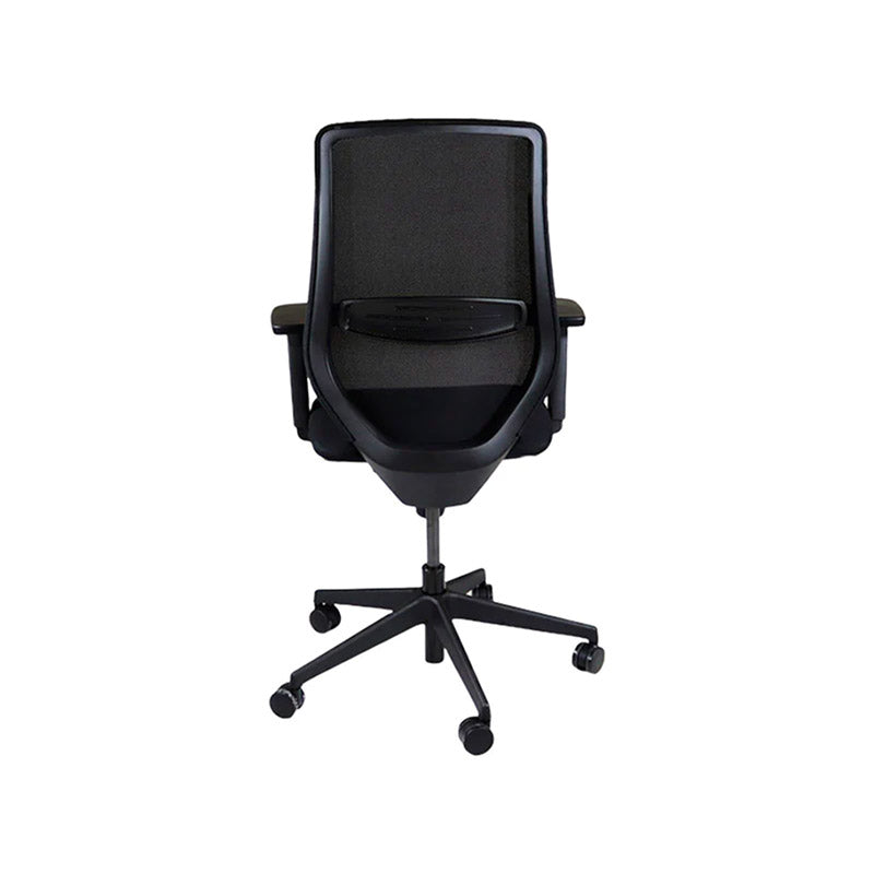 Saxen: Scudo Task Chair with Black Fabric Seat without Headrest - Refurbished