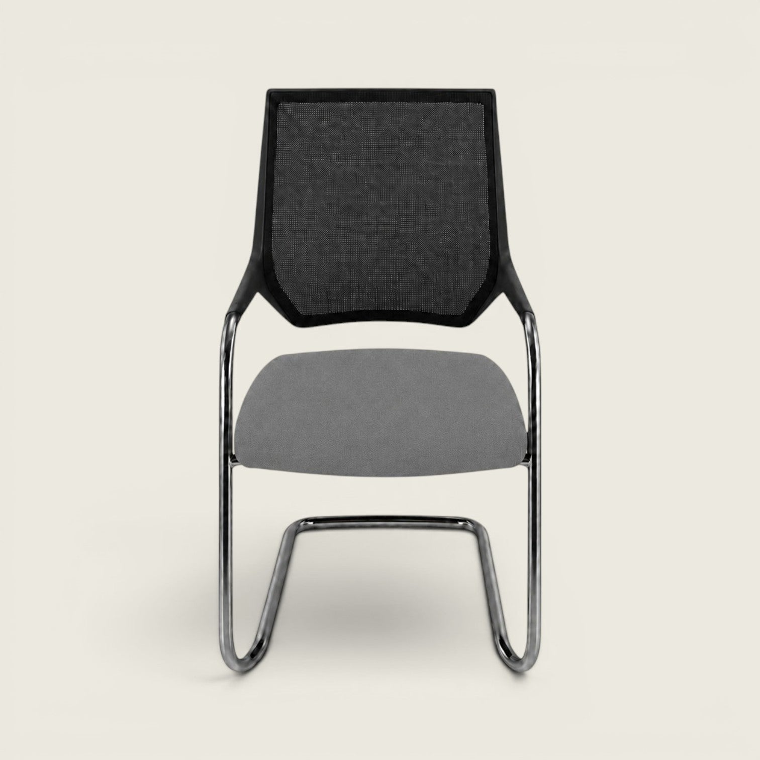 Sedus: Quarterback Cantilever Chair With a Black Mesh Back and Grey Seat - Refurbished