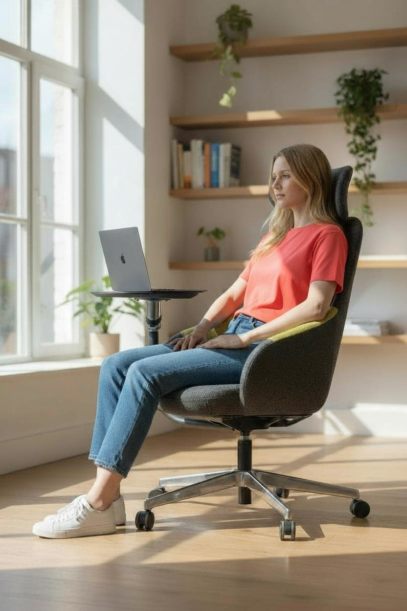 Senator: Task Chair with Writing Tablet - Refurbished