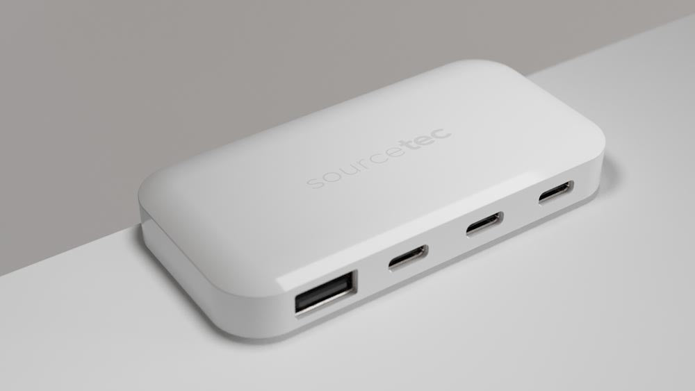 Pico Power Module on-Desk of Underdesk Clem in White