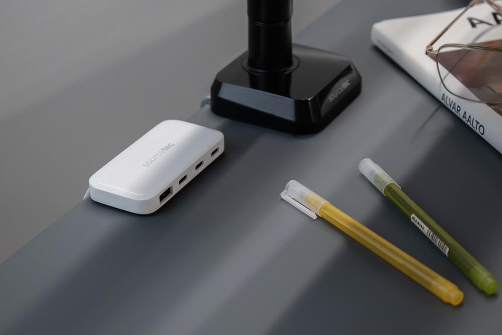 Pico Power Module on-Desk of Underdesk Clem in White