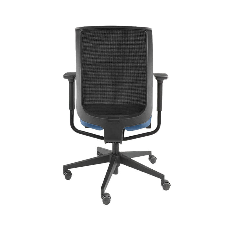 Steelcase: Reply Office Chair with Mesh Back in Blue Fabric - Refurbished