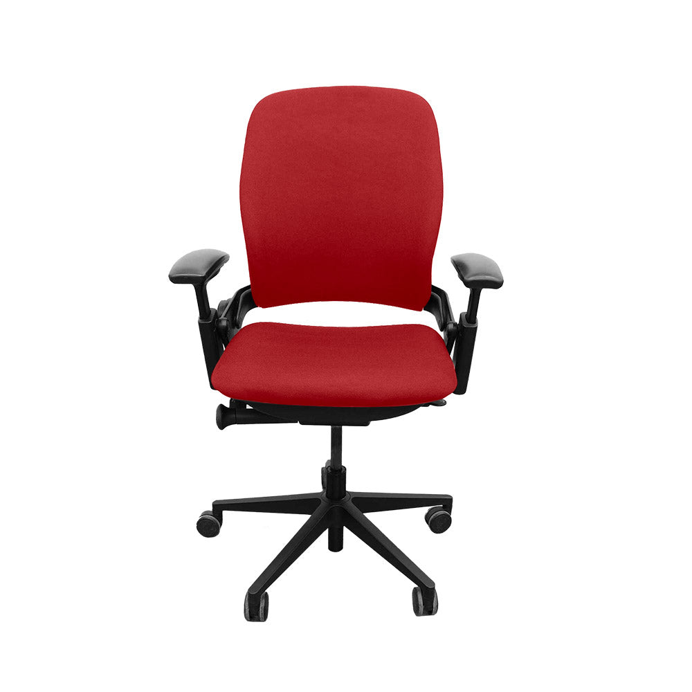 Steelcase: Leap V2 Office Chair Height Adjustable Arm Only - Red Fabric - Refurbished
