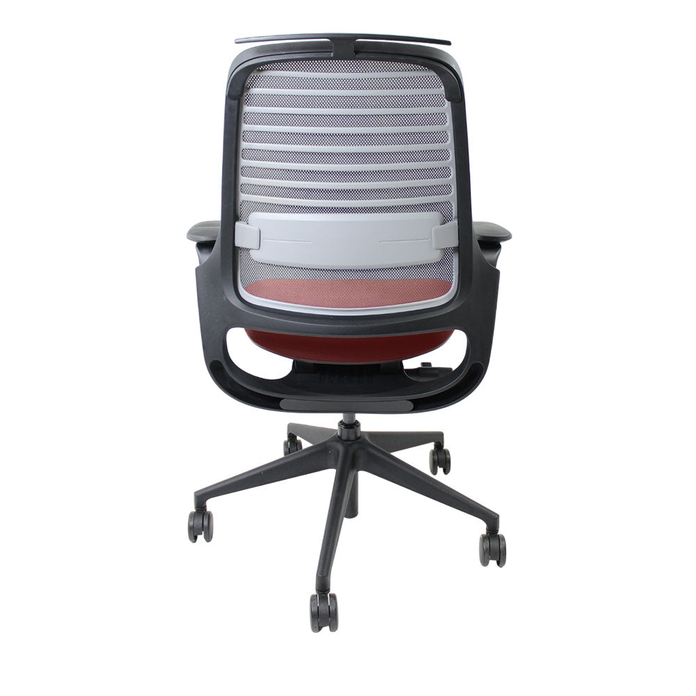 Steelcase: Series 1 Ergonomic Office Chair in Red Fabric - Refurbished