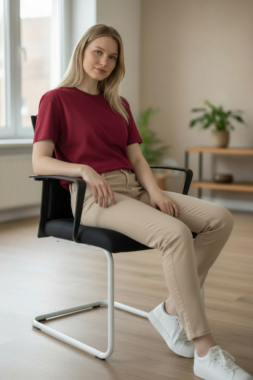 <tc>Steelcase</tc>: Bezoekersstoel met armleuningen - Gereviseerd