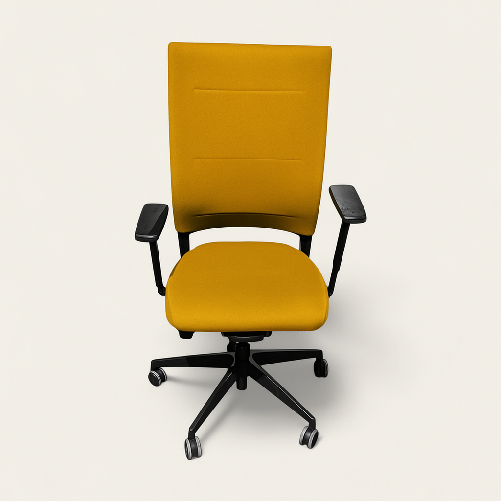 Sedus: Quarterback Task Chair in Yellow Fabric - Refurbished