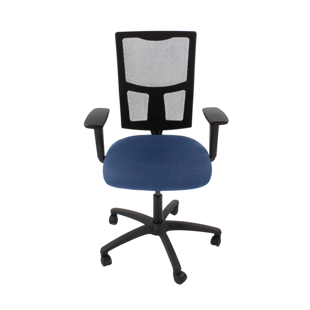 Saxen: Ergo 2 Task Chair in Blue Fabric - Refurbished