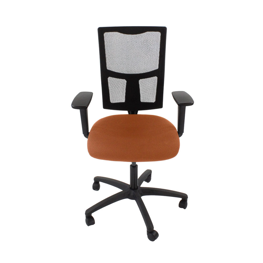 Saxen: Ergo 2 Task Chair in Tan Leather - Refurbished
