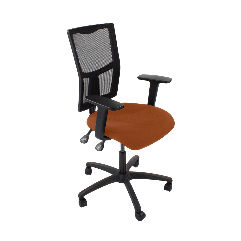 Saxen: Ergo 2 Task Chair in Tan Leather - Refurbished