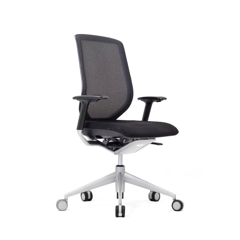 <tc>Actiu</tc>: Trim-bureaustoel met armleuningen - Gereviseerd