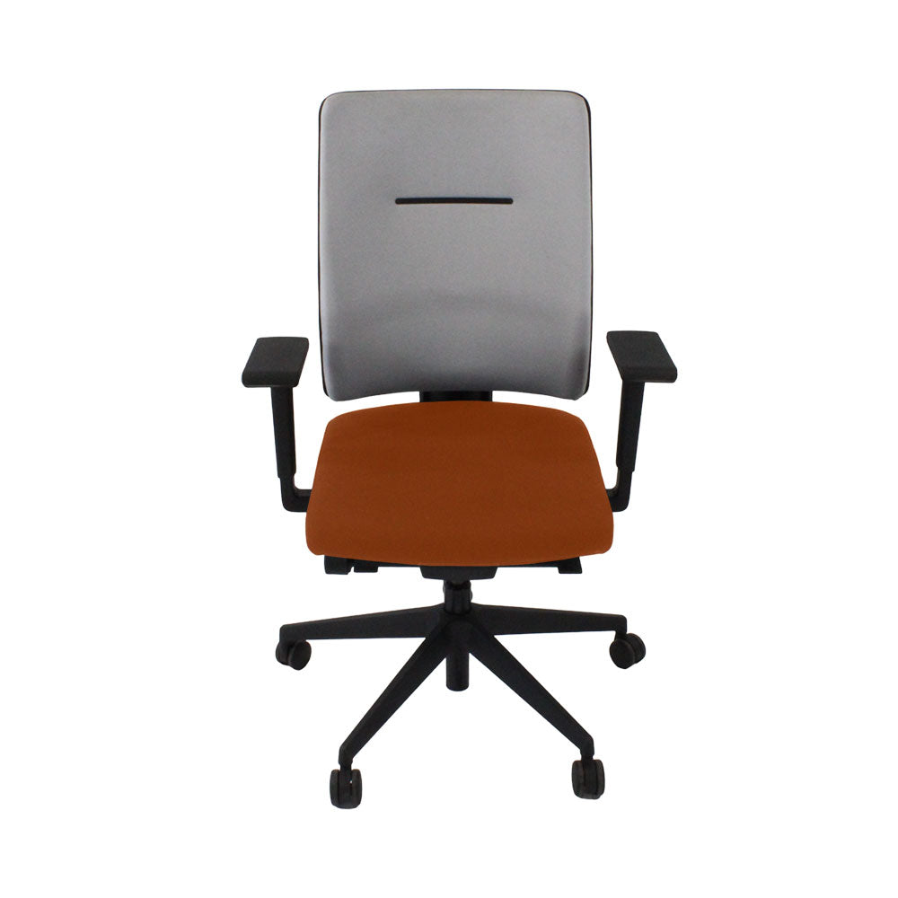 Viasit: Toleo Move Upholstered Back Task Chair In Tan Leather - Refurbished