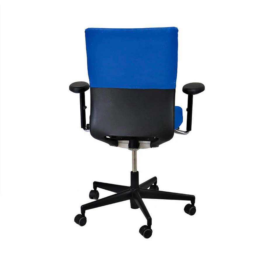 <tc>Vitra</tc>: <tc>Axess</tc> Bureaustoel in blauwe stof - Gereviseerd