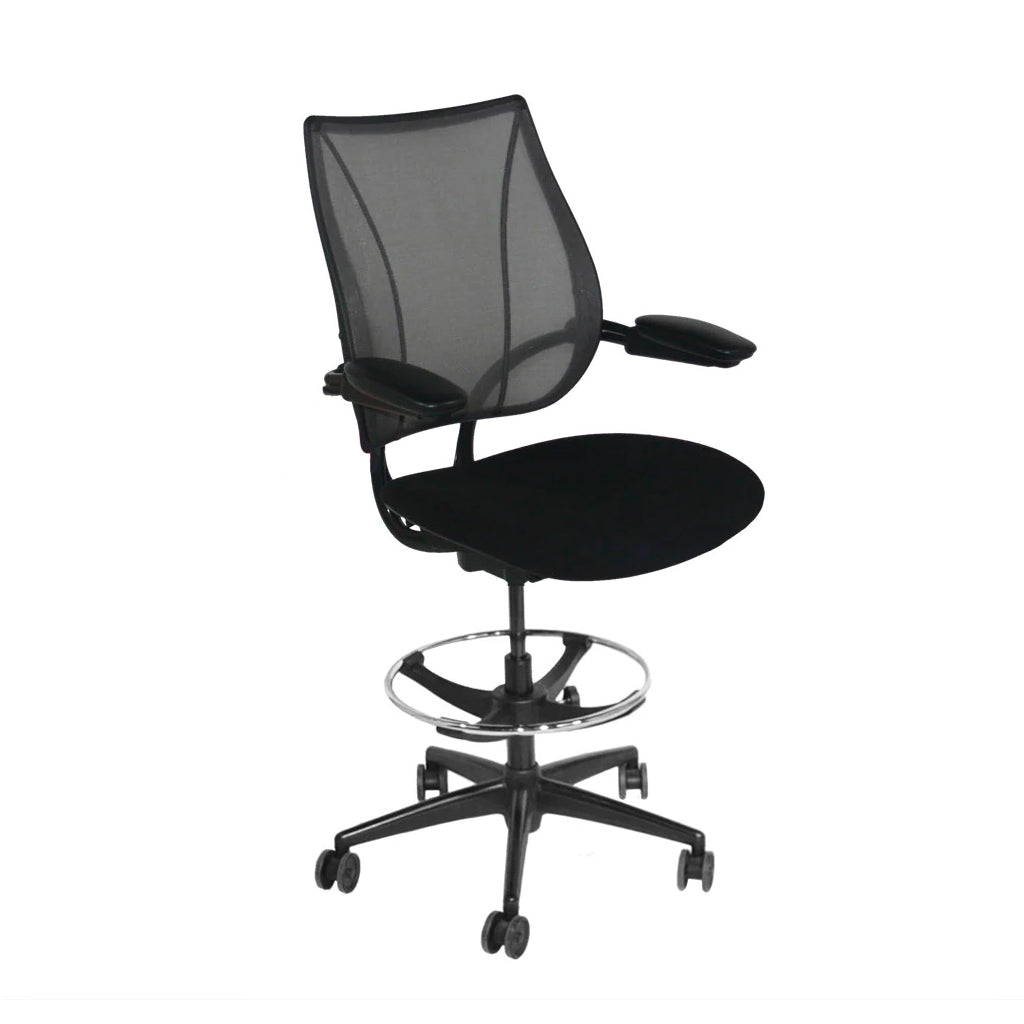Humanscale: Liberty Draughtsman Chair in Black Fabric - Refurbished